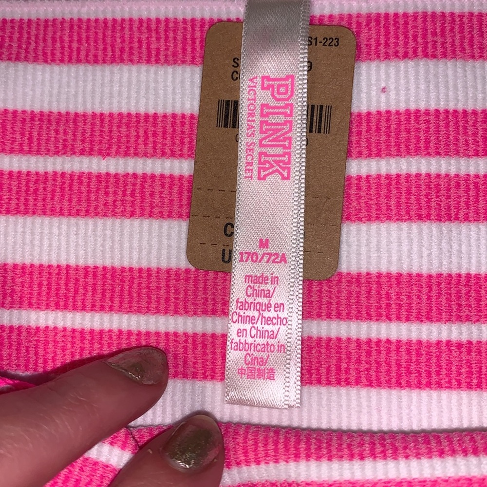 Victoria’s Secret pink 2 pair hip huggers nwt med - Picture 5 of 9